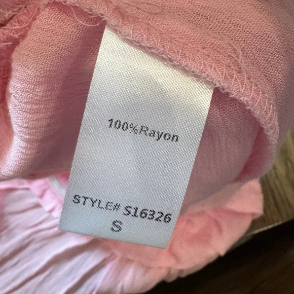 Mixology Gab Kate Ruffle Mini Skort Baby Pink Size Small NWT $58 - Picture 7 of 7